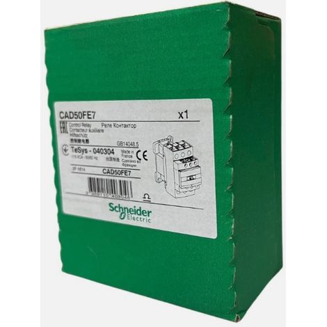 Schneider CAD50FE7 Schütz Serie CAD5 3P 70 W 5NO 10A 110 V Motorsteuerung