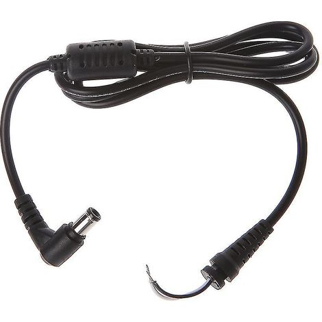 Câble adaptateur coudé mâle 6,3 x 3,0 mm pour alimentation CC (ordinateur portable)