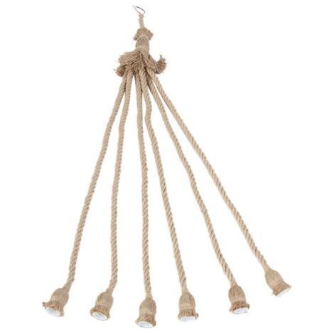 E27 1m hemp rope lamp base – E27 socket – Voltage 85-265V – Easy installation – Warm atmosphere (1/5)