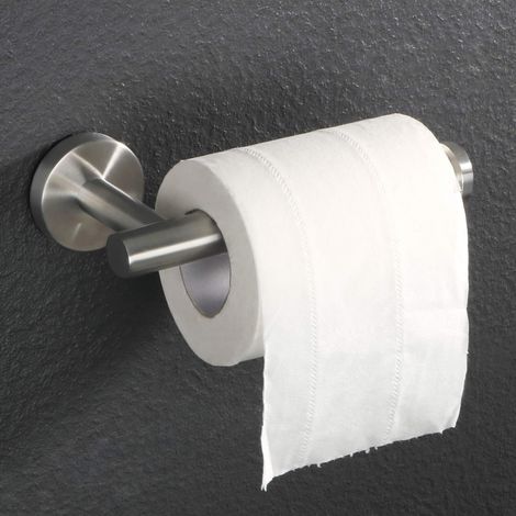 Wand-Toilettenpapierhalter, SUS304 Edelstahl Toilettenpapierhalter, Toilettenpapierhalter für Bad und Küche, Gebürstet (1/3)