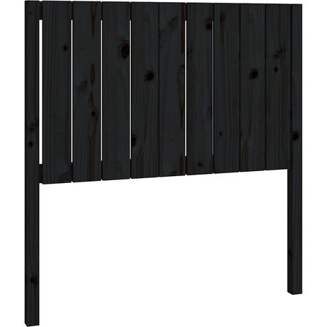 Maison Exclusive - Cabecero de cama madera maciza de pino negro 9 (1/5)