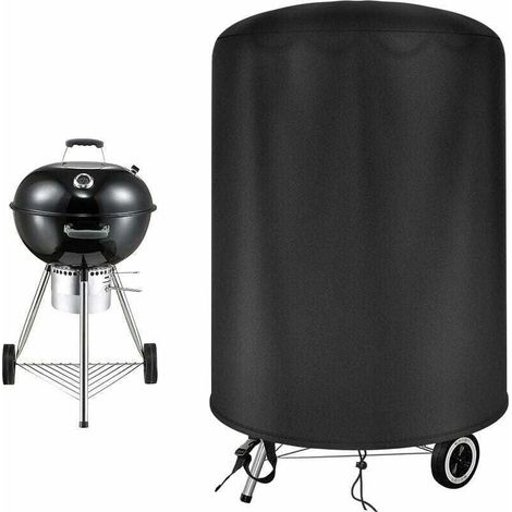 Housse Barbecue Ronde, Bache Barbecue 5877cm, 500D Oxford Imperméable Housse de Protection Barbecue Exterieur (1/4)