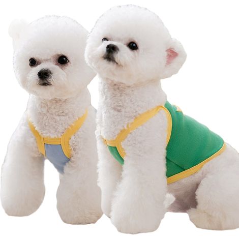 2 vêtements pour animaux de compagnie, t-shirt d'été et jupe/robe, motif ours, respirant, pour chiens et chats petits à grands (1/5)