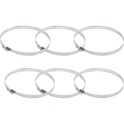 Colliers de serrage 304 inox réglables 10 pièces, pinces tuyau américaines robustes à vis pour fixation étanche (1/5)
