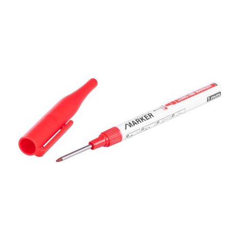 Markierer Strend Pro, Tiefloch, rot, extra lange Spitze