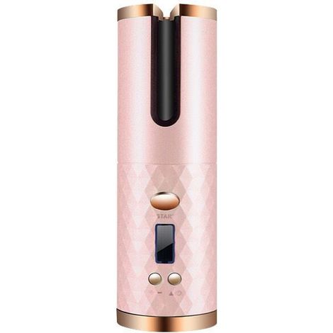 Fer À Boucler Automatique - Sans Fil - Chauffage Rapide - Revêtement Céramique - Température Réglable 150 À 200 °C - Minuterie 8 À 18 S - Écran LCD - Batterie Rechargeable - 1 Pièce (1/5)