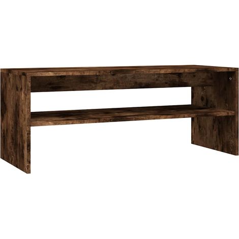 Maison Exclusive - Table basse Chêne fumé 100x40x40 cm Bois d'ingénierie (1/5)