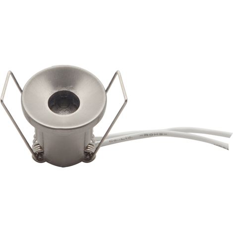 Portalampada G4 da incasso 30mm Allumino satinato Rotondo Novaline
