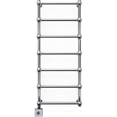 Scaldasalviette cromato elettrico 800mm di altezza 504mm di larghezza - 100 Watt - RET800/504E1CRO