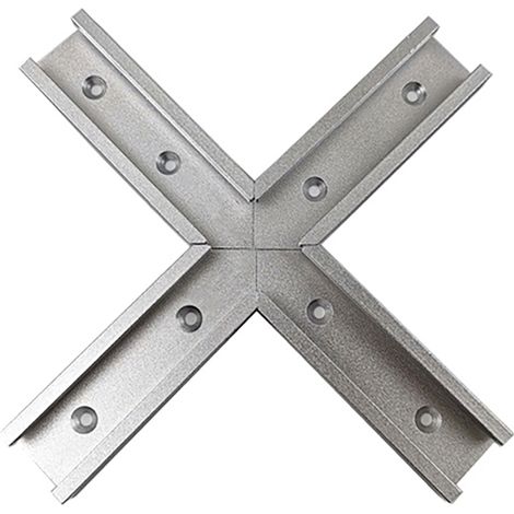 Connecteur en T pour rail T, kit d'intersection, guide d'onglet et gabarit à rainure pour table de défonceuse (1/5)