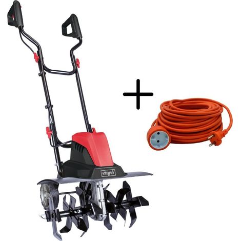 230V ELECTRIC TILLER GARDEN CULTIVATOR SCHEPPACH MTE460 + EXTENSION CABLE 20 MT