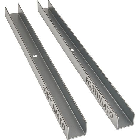 Guida u standard 2 m profilo preforato sp 0,6 mm fissaggio cartongesso 2 pezzi misure 40 x 100 x 40 mm - confezione 1 (1/5)