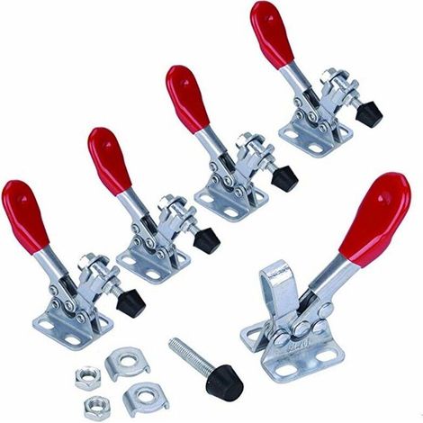 Pince à bascule 5PC GH-201-A Outil à main Capacité de maintien antidérapante Assemblage rapide (1/4)