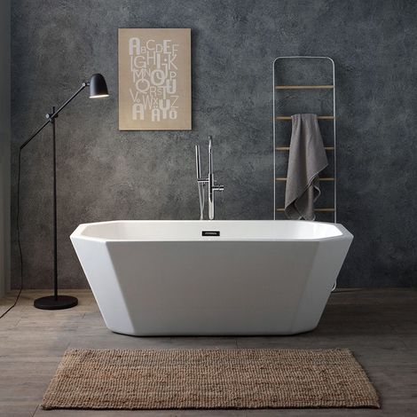 Vasca Freestanding In Acrilico Bianco Ottagonale  Betty