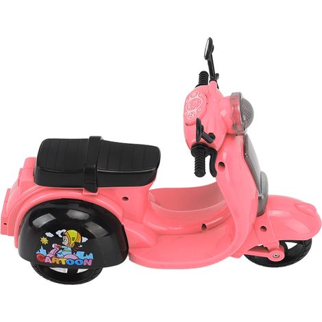 Moto électrique jouet éducative avec sons et lumières, modèle de moto musicale et sonore pour garçons et filles (rouge) (1/5)