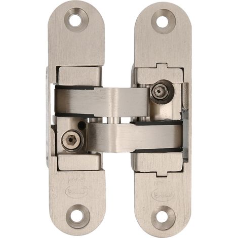 AMIG  Charnière invisible  1028  111 x 29 x 37 mm  Zamak  Chromé mat - Droite (1/5)