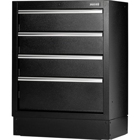 Draper 23746 BUNKER Modular Floor Cabinet, 4 Drawer, 680mm