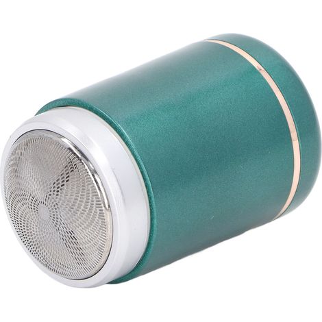 Mini tondeuse à barbe de poche, rechargeable par USB, silencieuse, 6000 tr/min, rasoir électrique, pour la maison et les voyages en voiture, verte (1/5)