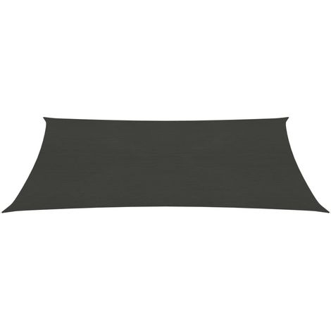 INLIFE Voile d'ombrage 160 g/m² Anthracite 3x4,5 m PEHD (1/5)