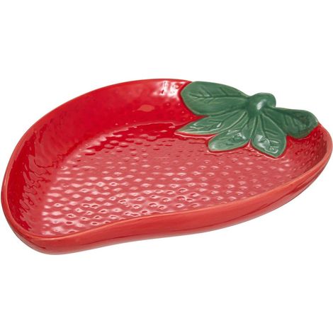 Coupelle fraise Fruity 21x16cm rouge - Atmosphera créateur d'intérieur (1/3)