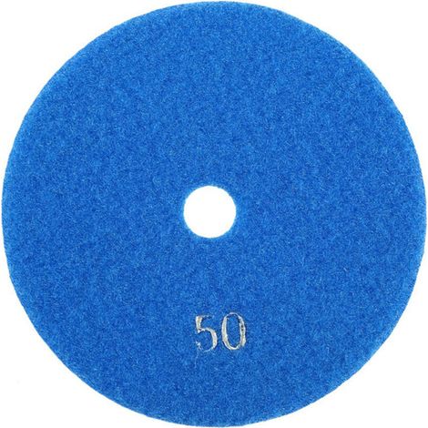 Almohadillas de pulido de diamante húmedo de 5 pulgadas (125 mm) para granito, hormigón y mármol (50 unidades) - Crezuo