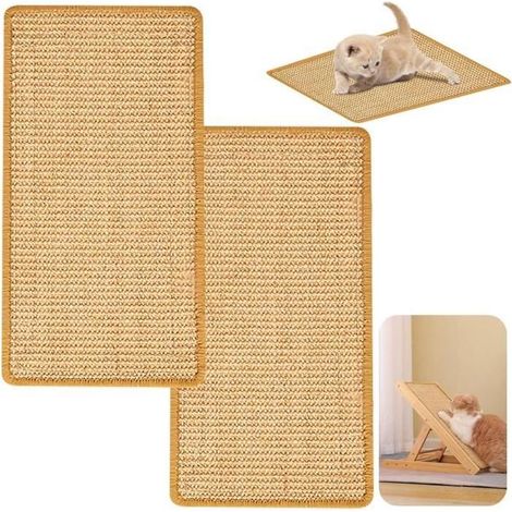 Tapis griffoir - Non spécifié - 25 x 50 cm - Sisal - Antidérapant - Lot de 2 (1/4)