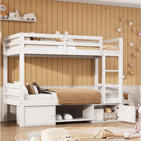 letto contenitore 90x200 divisibile con scaffale OKMYHOME (1/5)