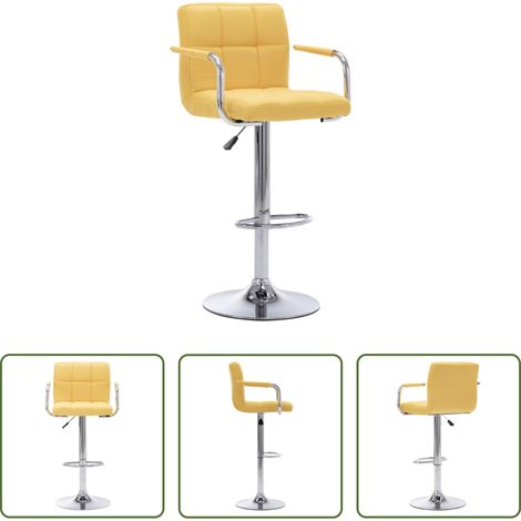 Chaise de bar en tissu - Chaise de bar Jaune Tissu (1/5)