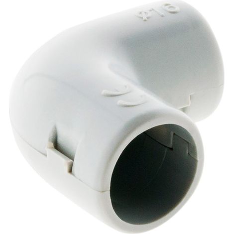 Zenitech – Lot de 10 équerres IRL Ø16mm – PVC rigide – Résistance optimale – Installation simple et rapide – Pour câblages électriques