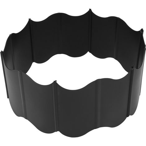 20 schwarze PP-Einsätze für Gartenarbeiten, kleine Zäune und Gartengeländer praktisch und individuell anpassbar.