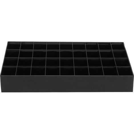 Boîte de Rangement Maquillage 36 Cases, Organisateur Cosmétique Noir pour Bureau, Présentoir à Rouge à Lèvres (1/5)