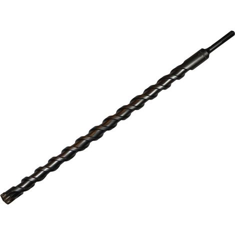 Starrett SDS Plus 4-Point Hammer Drill Bit – 25 x 460mm for Concrete and Masonry Drilling (1/2)