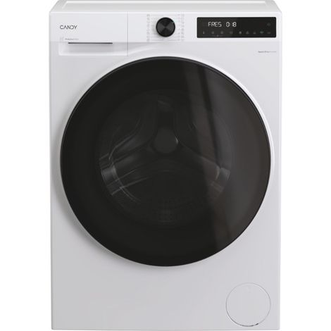 Candy ProWash 550, Lavatrice Carica Frontale 9 KG, 20% più efficente della classe A, 1400 giri, Bianco, Inverter, Vapore, Wi-Fi, Smart Wash, BP 49BL8-S (1/4)