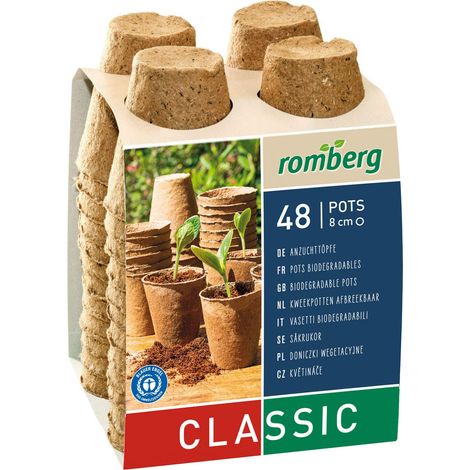 Pots Ronds Romberg Classic Lot de 48 8 cm (1/4)