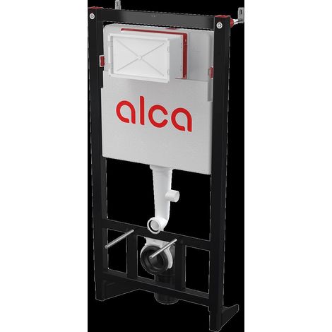 Alcadrain AM123/1120E système d'installation pré-monté pour cloison sèche (en plaques de plâtre), autoportant, raccordement aux eaux usées DN 100 (1/2)