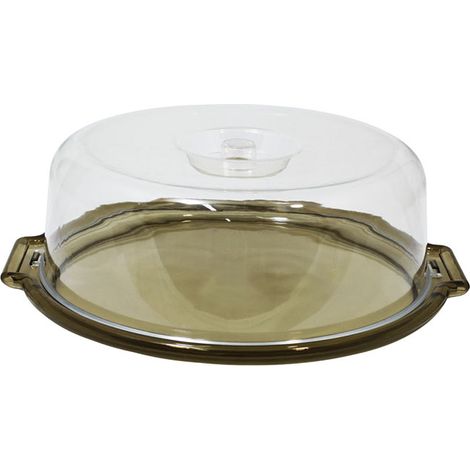 Porta dolci torta grande rotonda Cupola Vassoio vetrina esposizione Trasparente per Casa bar Pasticceria Eventi Buffet catering Protegge e conserva (1/4)