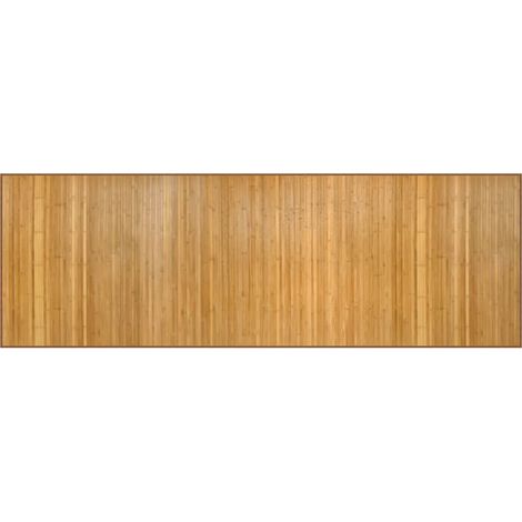 Tapis rectangulaire naturel 100x300 cm bambou (1/5)
