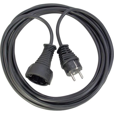 Brennenstuhl H05VV-F 3G1,5 cable eléctrico negro 2 metros (1/3)
