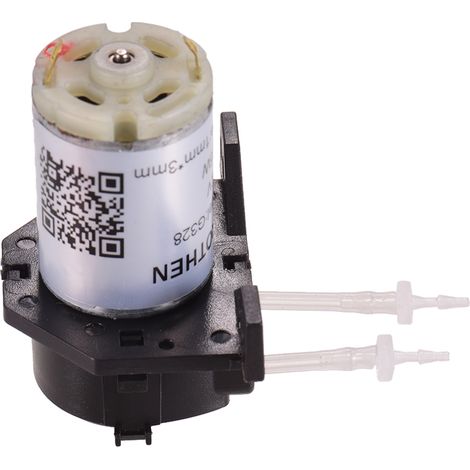 GROTHEN DC 12V Pompe Doseuse Péristaltique Mini Tête de Tube de Liquide d'eau Fonction Auto-Amorçante pour Additifs d'analyse Chimique de Laboratoire d'Aquarium, Style L (1/5)
