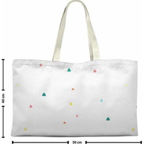 Sac Shopping - Coton - 70 x 50 cm - Porté Épaule - 1 Pièce (1/2)