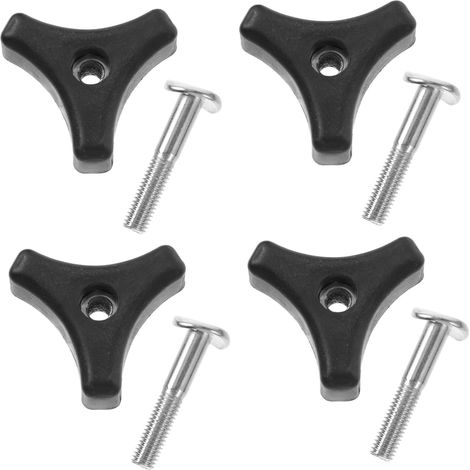 Ensemble de 4 Pièces de Rechange pour Poignée Triangulaire de Tondeuse à Gazon, Vis 5 Cm, Compatible Outils Motorisés de Jardin, Accessoires Tondeuse Pratique pour Entretien (1/5)
