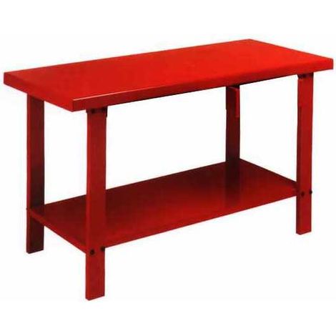 Derby 02624 Banco Lavoro in Metallo Verniciato con Ripiano Inferiore e Predisposizione Cassetto 150x64x86 cm colore Acciaio