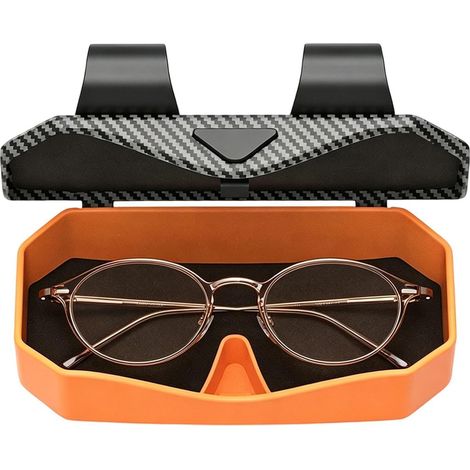 Generico Brillenhalter für das Auto, stabiler und schützender Clip-Organizer, Schutz für Brillen, Auto, Geld, Schlüssel, Karten, SUV, Wohnmobil, Reise, Straße (1/5)