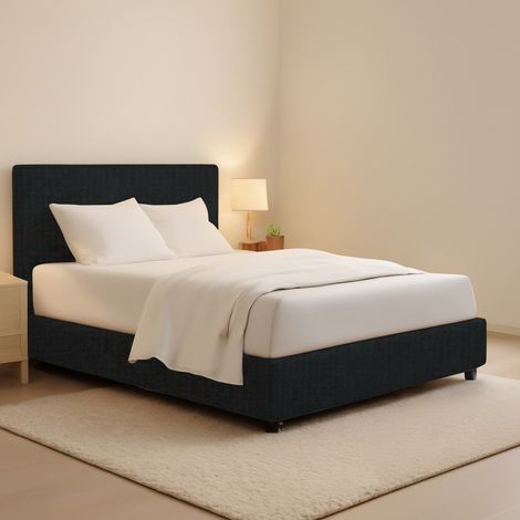 Letto Matrimoniale Lichfield, Sfoderabile, Contenitore Made in Italy, Grigio Scuro (1/5)