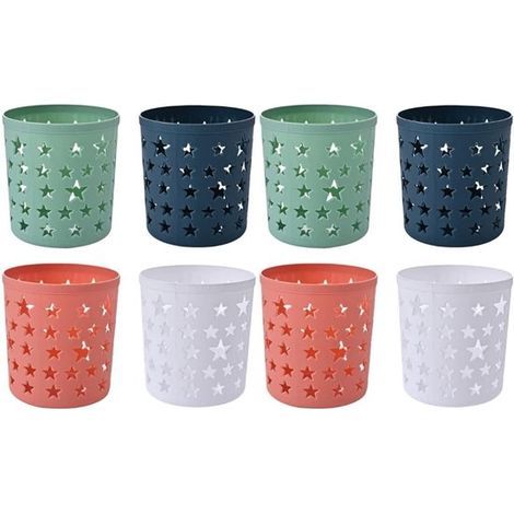 Porte-stylos - 8 pièces - Pot à crayons - Boîte de rangement multifonctionnelle - Organisateur de bureau - Organisateur de stylos pour la maison - Porte-stylos - Pour une utilisation sur le bureau, au (1/5)