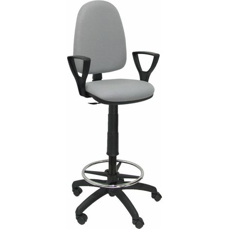 Sgabello ayna bali grigio chiaro a braccia fisse