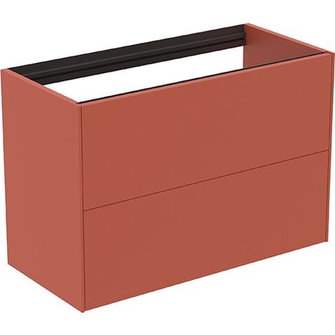 IDEAL STANDARD T4352Y3 Armoire sous lavabo WT Conca, 2 tiroirs (1/2)
