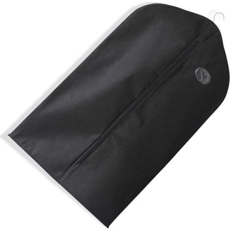 Housse de costume en tissu non tissé noir, petite taille, sac à vêtements suspendu pour les voyages et la maison (1/5)