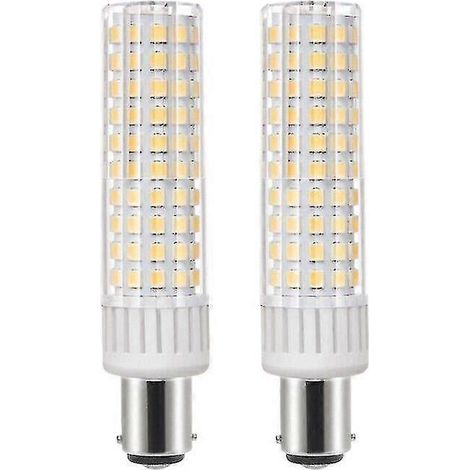 Lot de 2 ampoules LED B15d 10,5 W, équivalent halogène, 1250 lumens, blanc chaud (1/2)