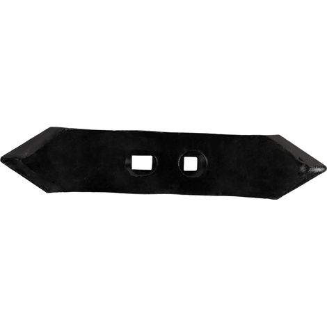 Vomere reversibile per vibrocoltivatore lungo 275mm 2 fori svasati Ø 12,5mm (1/4)